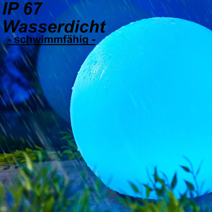 Bonetti Solar-Kugelleuchte für Aussen, RGB, IP67, Ø 30 cm