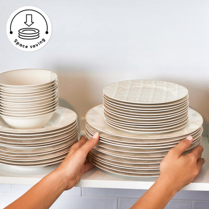 Karaca Tafelservice 53-teilig für 12 Personen – Weiss