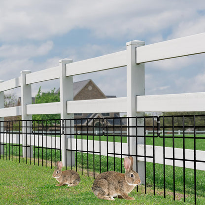 Thealyn Dekorativer Metall Tierzaun – 25er-Set ohne Graben