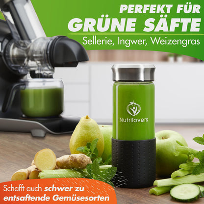 GREEN-PRESS Edelstahl Slow Juicer Entsafter - Testsieger 2023