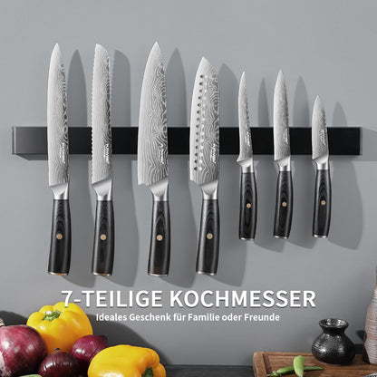 FUTHVWIN Profi Messerset Küchenmesser Set 7-teilig – Carbon Edelstahl