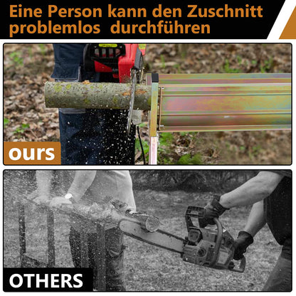 Vigevee Sägebock mit Kettensägenhalterung, klappbar, bis 150 kg