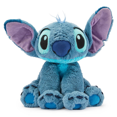 Disney Store Stitch Kuscheltier 38 cm mit beweglichen Schlappohren, Plüsch mit Stickereien