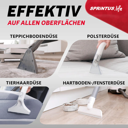 SPRiNTUS SPOTTY Nasssauger Polster- & Teppichreiniger – 170mbar