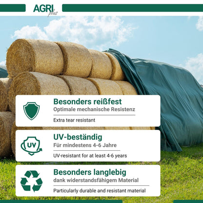 AGRI plus Strohvlies Abdeckvlies - 9,8 x 6 m reissfest