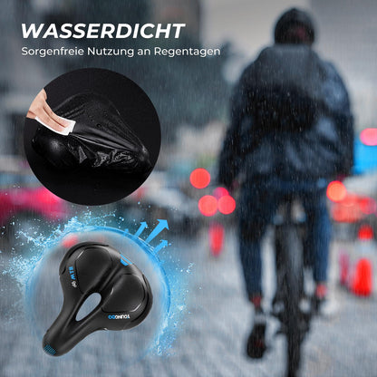 YOUNGDO Fahrradsattel Gel ergonomisch, breit und weich, wasserdicht