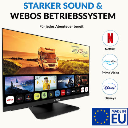 Cello C2224WS 22 Zoll 12V Traveller Smart TV rahmenlos