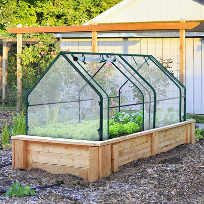 Ohuhu Foliengewächshaus GGH-11 mit PVC-Folie, 180x90x90 cm