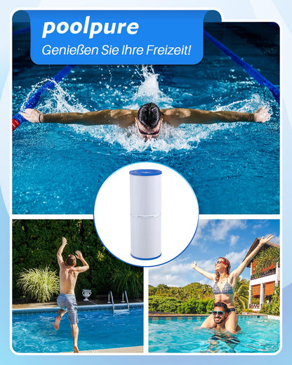 POOLPURE Spa-Filterkartusche 2er-Set, Ersatz für Pleatco PRB50-IN