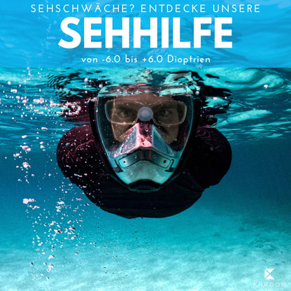 Khroom Seaview Pro Schnorchelmaske Vollmaske L/XL Schwarz