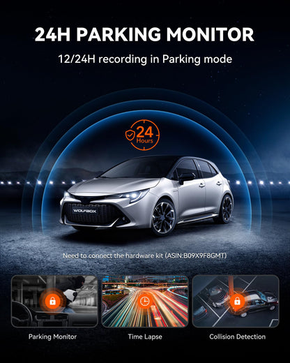 WOLFBOX G930 4K Dash Cam Rückspiegel 10'' mit GPS