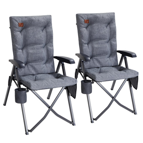 EVER ADVANCED Campingstuhl – faltbar, rückenverstellbar, gepolstert