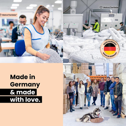 Wahre Tierliebe Fluffy Wolke Original Hundebett – Waschbar