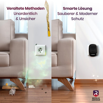 REPELIX ARMOUR Ultraschall-Schädlingsbekämpfer 2er-Pack PR-025