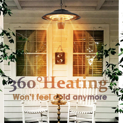 DONYER POWER Halogenheizung Garten Terrasse – 800-2000W