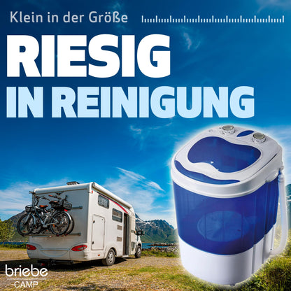 briebe Camp Mini-Waschmaschine WM1111 mobil mit Schleuder