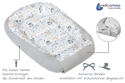 Medi Partners Babynest Nestchen für Neugeborene, Baumwolle, 100x60 cm
