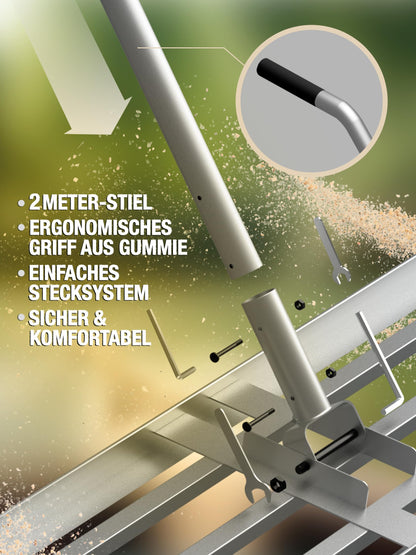 easimo Rasenrakel 80x30 cm – Nivellierwerkzeug aus Stahl