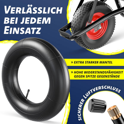 MASKO Schubkarre 100 Liter bis 250 kg mit Luftreifen und Stahlfelge
