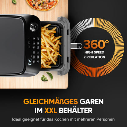 Dripl Heissluftfritteuse 5.7L – LCD Touchscreen AirFryer