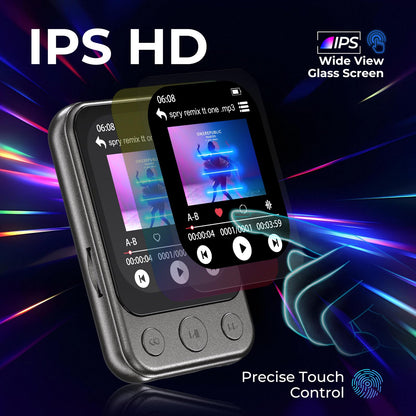 ODEJOI X90 MP3-Player Bluetooth 5.3, 64 GB, Touchscreen & Lautsprecher