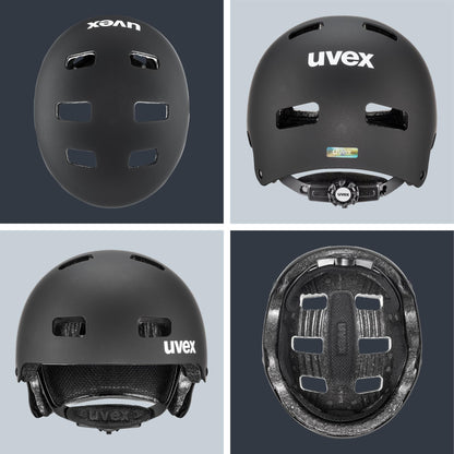 uvex Kid 3 cc Kinder-Fahrradhelm schwarz matt 55-58 cm