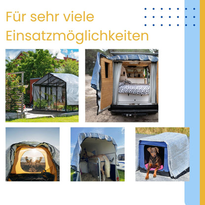 Petgold UV-Schattennetz Auto 3x4 m – Aludecke mit Ösen, Hitzeschutz