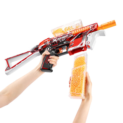 ZURU X-Shot Hyper Blaster Trace Fire mit 10.000 Kugeln