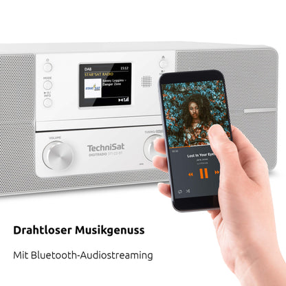 TechniSat Digitradio 371 CD BT Digitalradio Kompaktanlage - Weiss