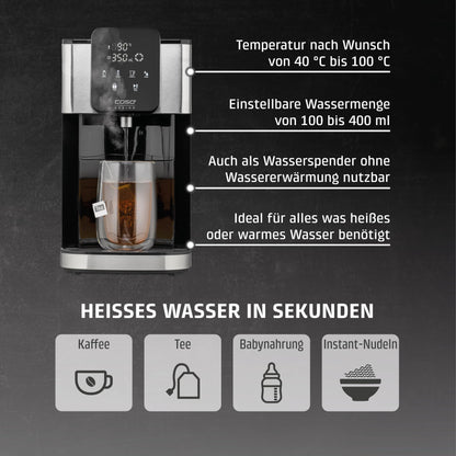 CASO HW 1660 Turbo Heisswasserspender – 4L Wassertank
