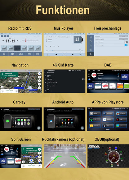 M.I.C. AV8V7-L2 Android Autoradio Navi 8" QLED - 4G+64G