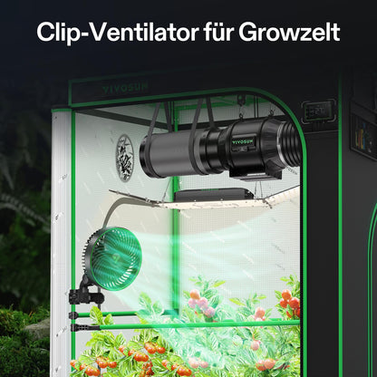 VIVOSUN E6 Gen2 Grow Ventilator, oszillierender Clip-Ventilator