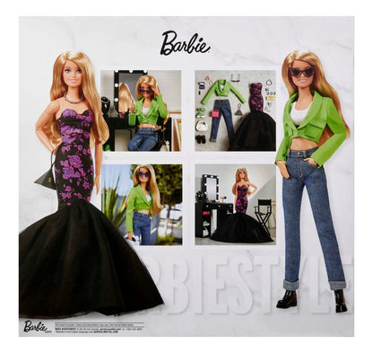 Barbie HBX98 Fashion Studio Spielset – bewegliche Puppe blond