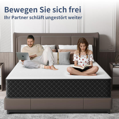 MOLPHIT Matratze Innerspring Hybrid Memory Foam - 140x200cm H3/H4