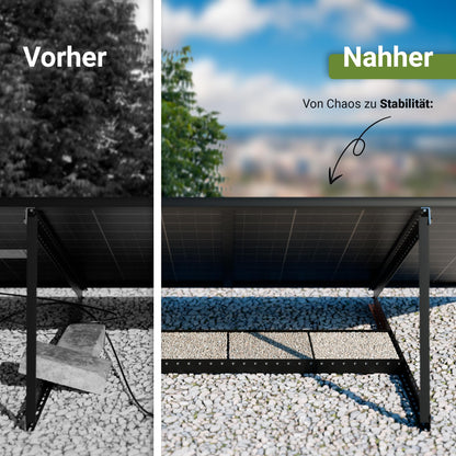 SolarXon Solarmodul Halterung MB1-118BK, 118 cm, 0-90°, schwarz
