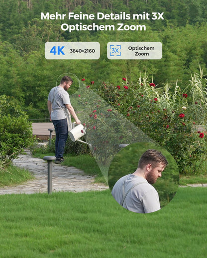 Reolink E1 Outdoor Pro 4K PTZ Überwachungskamera Aussen WLAN - Schwarz