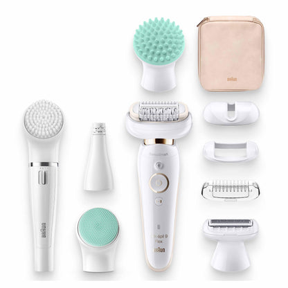 Braun Silk-épil 9 Flex Beauty-Set Epilierer 9300 – Weiss/Gold