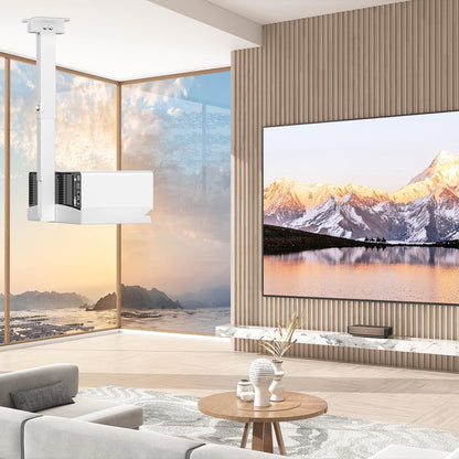 Putilsen Mount Projektorhalterung Decke/Wand, höhenverstellbar, weiss