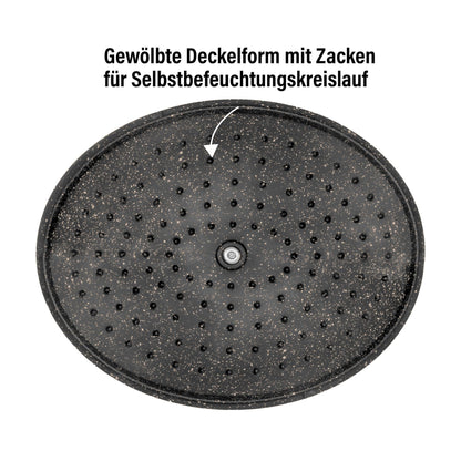 STONELINE Cocotte Aluguss Bräter Induktion – 32 cm Roségold