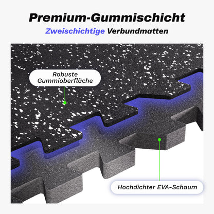AIRHOP Fitness Puzzlematte Extra Dick - 6er Set 60x60x1.4cm