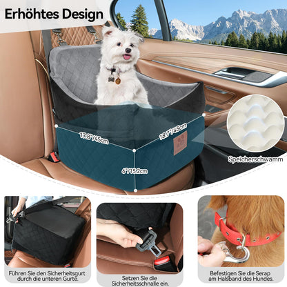 GL GLENSLAVE Hundeautositz für kleine/mittlere Hunde - Schwarz/Grau