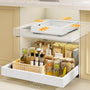 Mointal Teleskopschublade 2er-Set, ausziehbar, verstellbar, weiss – Schrank-Organizer aus Metall