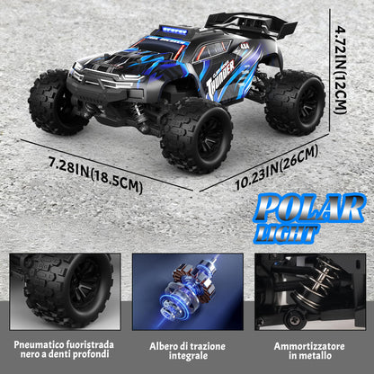 BAZADER RC Auto 1:18 ferngesteuert, 4WD Offroad, 40 km/h, 2 Akkus