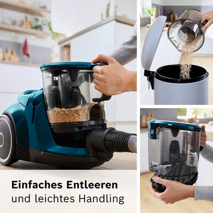 Bosch Serie 6 ProFamily BGC41XFMLY Staubsauger beutellos blau