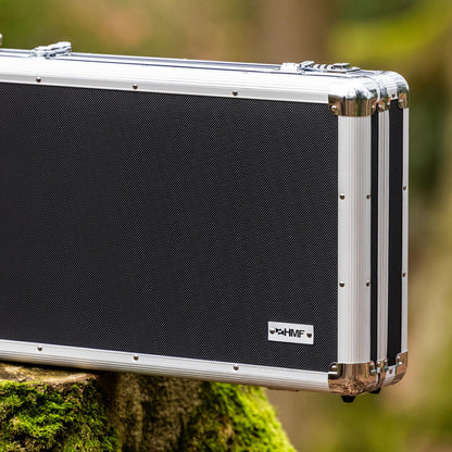 HMF Alu Waffenkoffer Langwaffen Schwarz – Rasterschaumstoff