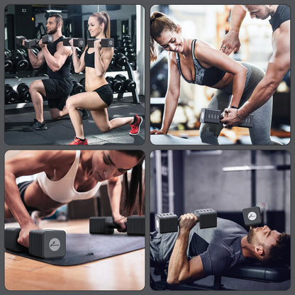 Sportneer Kurzhanteln verstellbar, 5-in-1 Hantelset, 2 x 1,36–5 kg