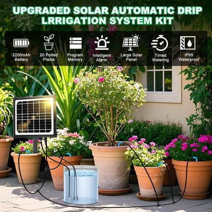 YAHAMOO Solar-Bewässerungssystem BSV-IC018 für 20 Topfpflanzen