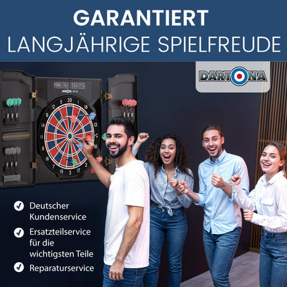 Dartona CB40 Elektronische Dartscheibe - mit Cabinett