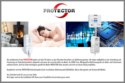 PROTECTOR AS-5120 Funk-Abluftsteuerung mit Fensterkontaktschalter