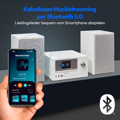 MEDION P85003 Micro Audio System Internetradio DAB+ - Weiss